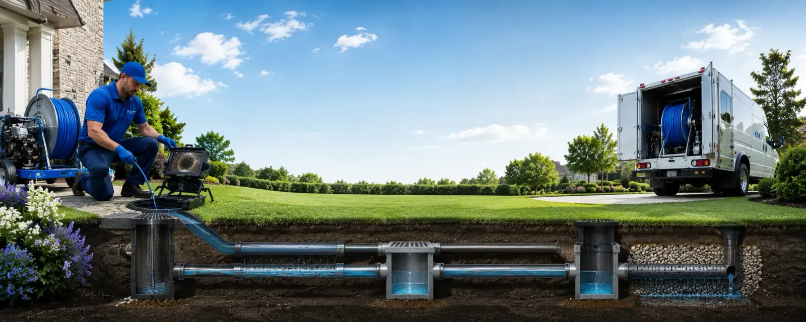 Outdoor drain cleaning information for Melcroft, PA